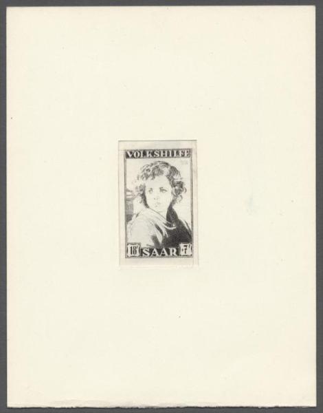 Saar_1952_Yvert_317-Scott_B93_1er_etat_black_a