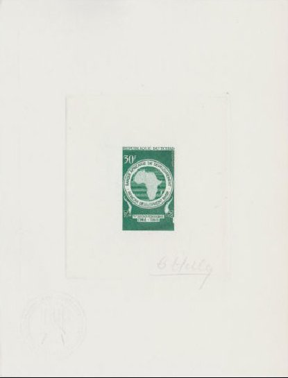 Chad_1969_Yvert_215-Scott_217_green_a