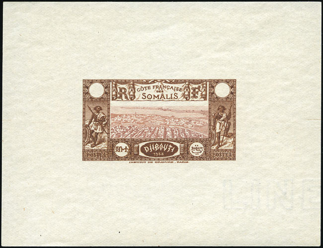 Somali_Coast_1938_Yvert_167-Scott_169_2eme_etat_dark-brown_+_brown_ab