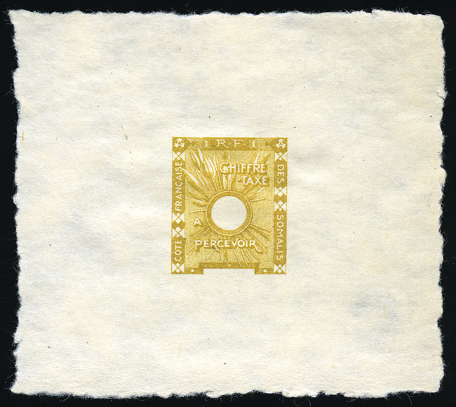 Somali_Coast_1938_Yvert_Taxe_11-Scott_J11_etat_olive-brown_typo