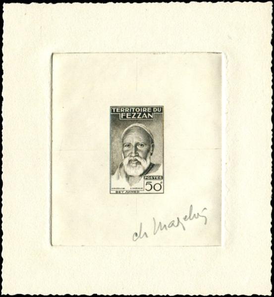 Fezzan_1951_Yvert_67-Scott_2N23_black