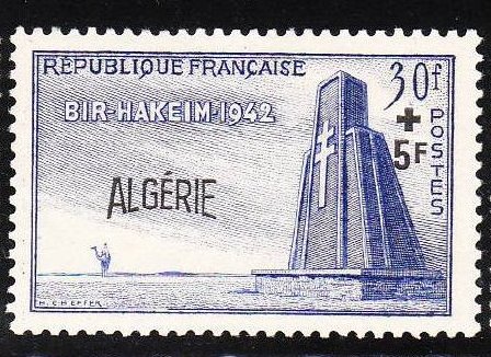 Algeria_1952_Yvert_299-Scott_B65_Bir-Hakeim_IS
