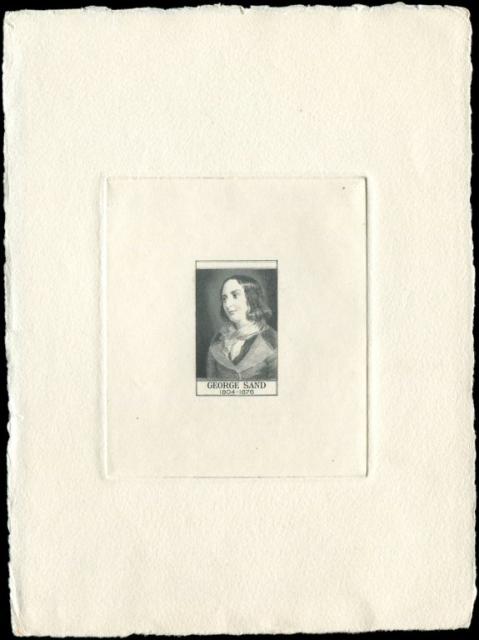France_1957_Yvert_1112a-Scott_B316_unadopted_George_Sand_2eme_etat_black_ab_AP
