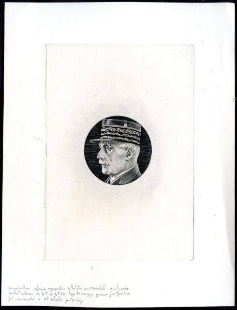 France_1941_Yvert_523a-Scott_447_unadopted_Petain_4f50_black_AP