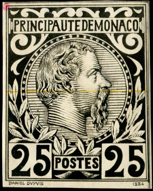 Monaco_1885_Yvert_6a-Scott_6_unadopted_Prince_Charles_III_by_Dupuis_MAQ