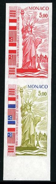 Monaco_1986_Yvert_1535-Scott_1543_pair