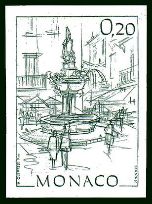 Monaco_1984_Yvert_1407-Scott_1413_dark-green