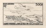 St_Pierre_1956_Yvert_PA23a-Scott_C20_unadopted_plane_1er_etat_dark-grey_aa_AP_detail