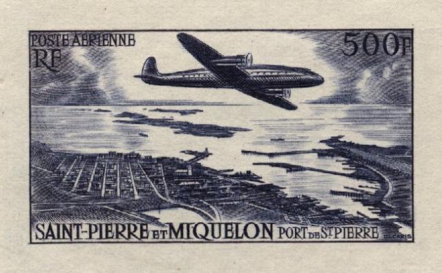 St_Pierre_1956_Yvert_PA23a-Scott_C20_unadopted_plane_dark-blue_ab_AP_detail