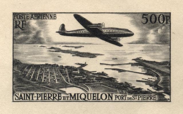 St_Pierre_1956_Yvert_PA23a-Scott_C20_unadopted_plane_dark-grey_ba_AP_detail