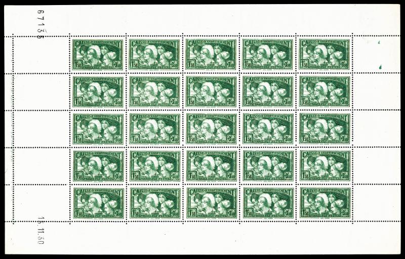 France_1931_Yvert_269-Scott_B38_full_sheet_c