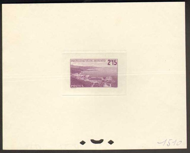 Monaco_1939_Yvert_179a-Scott_170_unissued_2f15_Rade_de_Monte-Carlo_violet_1510_ab_CP