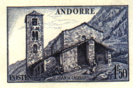 Andorra_1944_Yvert_102-Scott_87_blue_+_violet-blue_a_detail