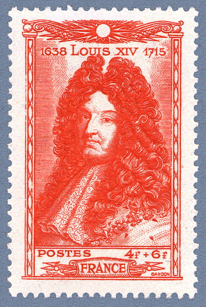 France_1944_Yvert_617-Scott_B184_4f_+_6f_Louis_XIV_a_IS