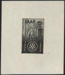 Saar_1955_Yvert_340a-Scott_254_unissued_in_TD_Rotary_International_black_gummed_a_ESS