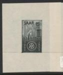 Saar_1955_Yvert_340a-Scott_254_unissued_in_TD_Rotary_International_black_gummed_c_ESS