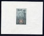 Saar_1955_Yvert_340a-Scott_254_unissued_in_TD_Rotary_International_blue-green_+_black_gummed_ESS