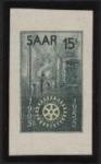 Saar_1955_Yvert_340a-Scott_254_unissued_in_TD_Rotary_International_blue-green_gummed_ESS