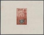 Saar_1955_Yvert_340a-Scott_254_unissued_in_TD_Rotary_International_brown_+_black_gummed_a_ESS