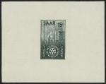 Saar_1955_Yvert_340a-Scott_254_unissued_in_TD_Rotary_International_dark-green_gummed_ESS