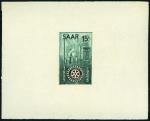 Saar_1955_Yvert_340a-Scott_254_unissued_in_TD_Rotary_International_green_+_black_gummed_ESS