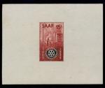 Saar_1955_Yvert_340a-Scott_254_unissued_in_TD_Rotary_International_red_+_black_gummed_ESS