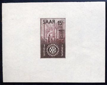 Saar_1955_Yvert_340a-Scott_254_unissued_in_TD_Rotary_International_violet_gummed_ESS