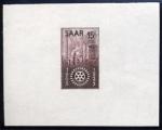 Saar_1955_Yvert_340a-Scott_254_unissued_in_TD_Rotary_International_violet_gummed_ESS