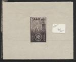 Saar_1955_Yvert_340a-Scott_254_unissued_in_TD_Rotary_International_black_gummed_d_ESS