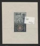 Saar_1955_Yvert_340a-Scott_254_unissued_in_TD_Rotary_International_dark-grey-green_+_black_gummed_a_ESS