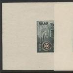 Saar_1955_Yvert_340a-Scott_254_unissued_in_TD_Rotary_International_dark-grey-green_+_black_gummed_c_ESS