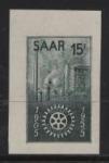 Saar_1955_Yvert_340a-Scott_254_unissued_in_TD_Rotary_International_dark-grey-green_gummed_c_ESS