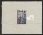 Saar_1955_Yvert_340a-Scott_254_unissued_in_TD_Rotary_International_dark-grey_gummed_ESS