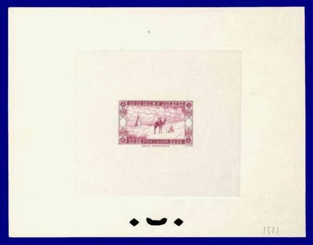 Algeria_1936_Yvert_101b-Scott_79_unadopted_Sahara_and_camel_2eme_etat_lilac_1501_ATP