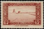 Algeria_1936_Yvert_113-Scott_93_thin_65c_Sahara_and_camel_IS