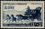 Algeria_1952_Yvert_294-Scott_B64_blue_overprint_Diligence_IS
