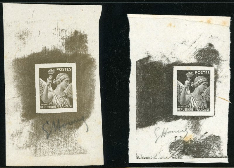 France_1944_Yvert_649-Scott_etat_different_colors_typo_b
