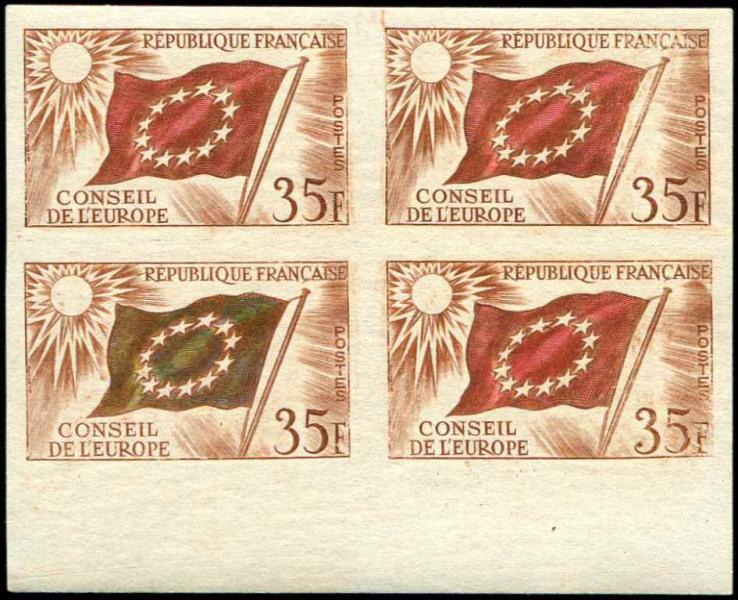 France_1958_Yvert_Service_20-Scott_105_four