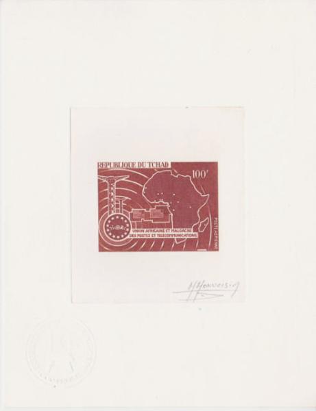 Chad_1967_Yvert_PA41-Scott_C37_brown