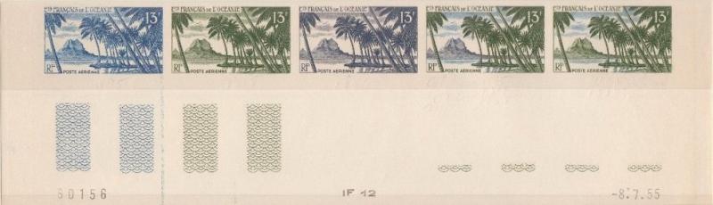 Polinesia_Oceanie_1955_Yvert_PA32-Scott_C23_five_a