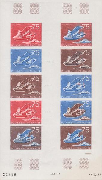 Polinesia_1974_Yvert_PA90-Scott_C113_full_sheet_a