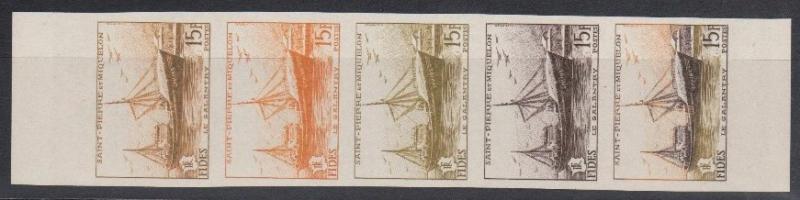 St_Pierre_1955_Yvert_352-Scott_350_five_t