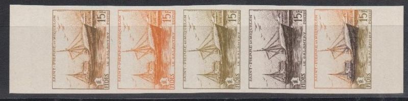 St_Pierre_1955_Yvert_352-Scott_350_five_za