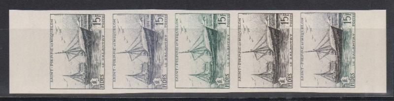St_Pierre_1955_Yvert_352-Scott_350_five_ze