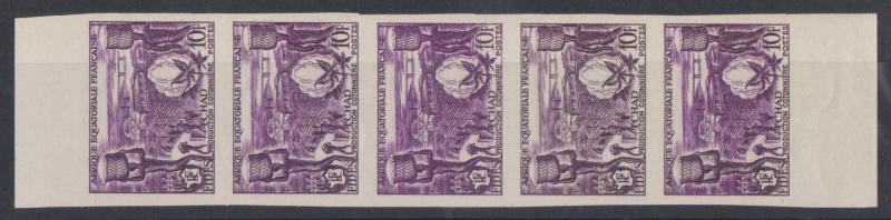 Fr_Equat_Africa_1956_Yvert_233-Scott_190_five_k