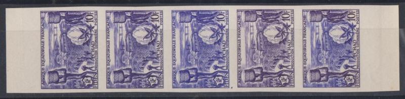 Fr_Equat_Africa_1956_Yvert_233-Scott_190_five_n