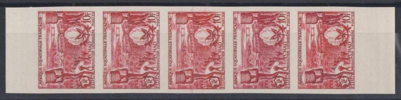 Fr_Equat_Africa_1956_Yvert_233-Scott_190_five_o