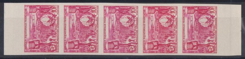 Fr_Equat_Africa_1956_Yvert_233-Scott_190_five_p