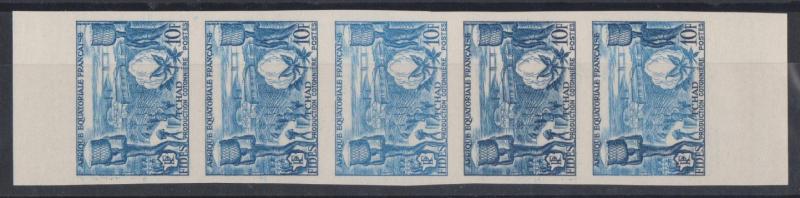 Fr_Equat_Africa_1956_Yvert_233-Scott_190_five_s