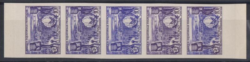 Fr_Equat_Africa_1956_Yvert_233-Scott_190_five_t
